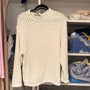 Zara Textured Cream Sweater